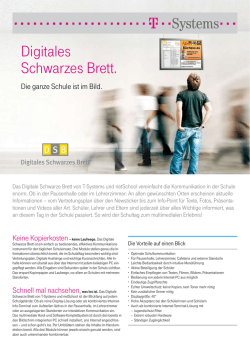 Digitales Schwarzes Brett.
