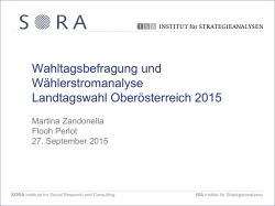Grafiken zur Wahltagsbefragung Ober&ouml;sterreich
