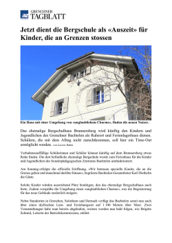 Jetzt dient die Bergschule als &laquo;Auszeit&raquo; f&uuml;r Kinder, die an Grenzen