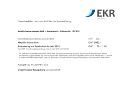 Dieses Merkblatt dient zum Ausf&uuml;llen der Steuererkl&auml;rung