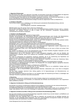 Hausordnung 1. Allgemeine Erl&auml;uterungen Die Hausordnung dient