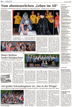 Dieter Steffens landet K&ouml;nigsschuss Auf gro&szlig;er Erkundungstour im