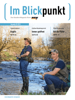Immer ge&ouml;ffnet Angeln Auf die Pl&auml;tze &hellip;