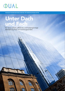 German Commercial Real Estate brochure