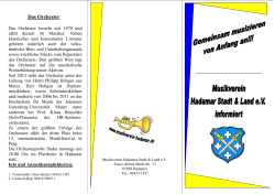 Ausbildung - Musikverein Hadamar
