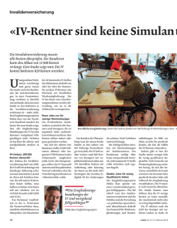 IV-Rentner sind keine Simulant