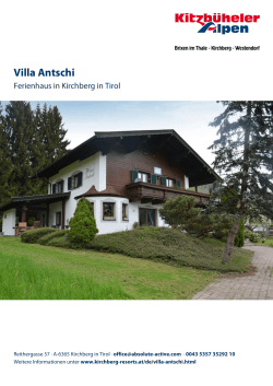 Villa Antschi in Kirchberg in Tirol