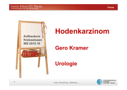 Hodenkarzinom - Cancer School