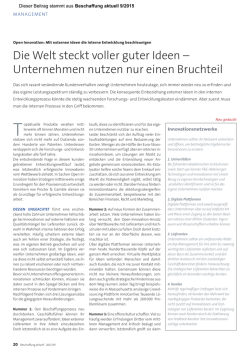 Die Welt steckt voller guter Ideen &ndash; Unternehmen
