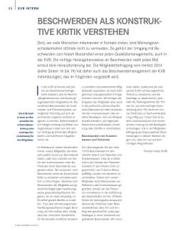 KVB FORUM Ausgabe 6.2015