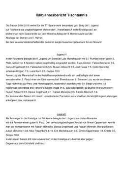 Jahresbericht 2015_08 FC Tischtennis