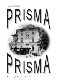 Prisma Juli 2015 - Primarschule Marthalen