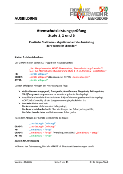 Interne Ausbildungsrichtlinie ASLP - Stand: 2016