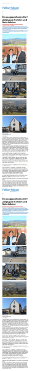 Ein ausgezeichnetes Dorf Zielgruppe: Familien und