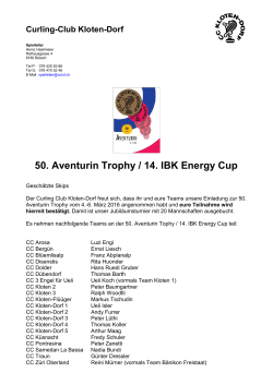 50. Aventurin Trophy / 14. IBK Energy Cup