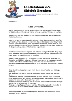 IGSchifoan eV Skiclub Brenken