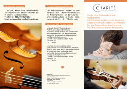 Studie zur Wirksamkeit von Osteopathie mit musikermedizinischer