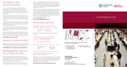 HauptbibliotHek - Universit&auml;tsbibliothek Wien