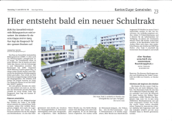 Hier entsteht bald ein neuer Schultrakt