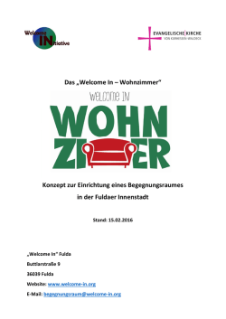 Das „Welcome In – Wohnzimmer“ Konzept zur Einrichtung eines