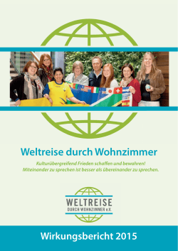 Teil B – Das Angebot von Weltreise durch Wohnzimmer eV