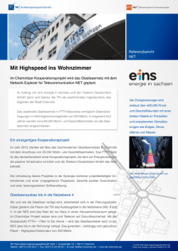 Mit Highspeed ins Wohnzimmer