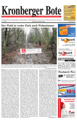Der Wald ist weder Park noch Wohnzimmer