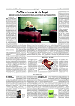 Ein Wohnzimmer f&uuml;r die Angst