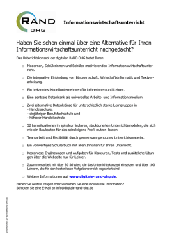 Informationen zur digitalen RAND OHG