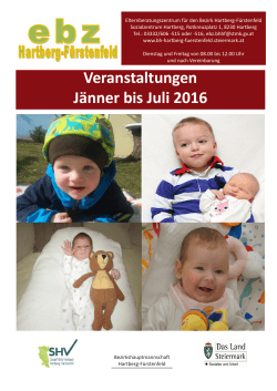 Veranstaltungen Jänner bis Juli 2016 - BH Hartberg