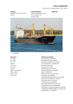 lydia oldendorff - Cargo Vessels International