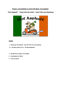 &ldquo;Hot Asphalt&rdquo; &ndash; Party like the Irish! &ndash; Irish Folk aus Hamburg