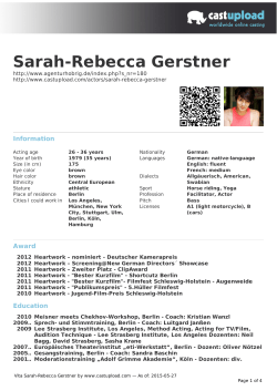 Sarah-Rebecca Gerstner
