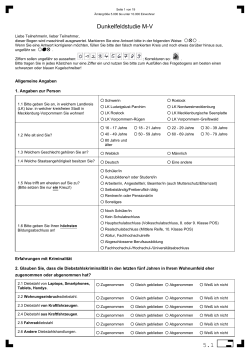 Fragebogen - Fachhochschule für öffentliche Verwaltung, Polizei