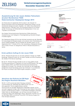 Newsletter Dezember 2015 - Verband der Bahnindustrie