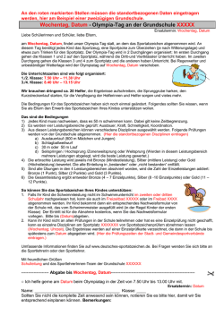 Ein Brief an die Eltern - Grundschule Kirchheide