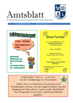 Amtsblatt Mai 2015.