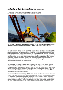 Regattabericht Helgoland