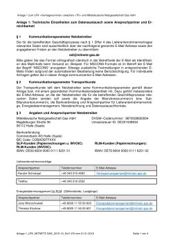 Anlage 1 - MITNETZ GAS