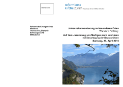 Jahreszeitenwanderung zu besonderen Orten Wandern Fr&uuml;hling