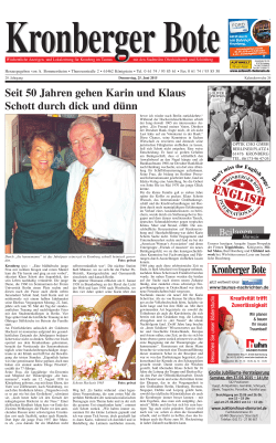 Seit 50 Jahren gehen Karin und Klaus Schott durch dick und dünn