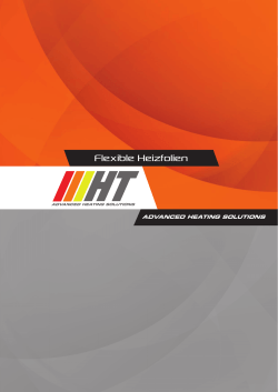 Flexible Heizfolien - HT Heizelemente Deutschland GmbH