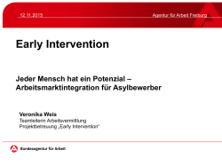 Early Intervention Jeder Mensch hat ein Potenzial