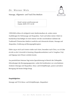 Dr. Werner Weis - Gesundheitspyramide