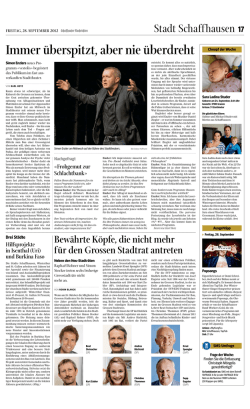 Immer &uuml;berspitzt, aber nie &uuml;berdreht