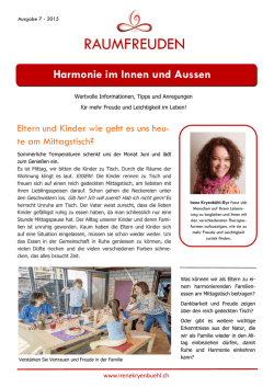 Harmonie im Innen und Aussen
