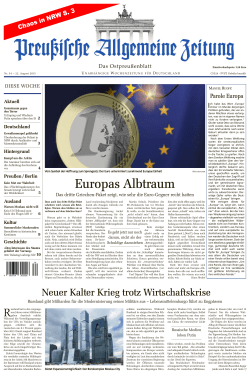 Europas Albtraum - Archiv Preussische Allgemeine Zeitung