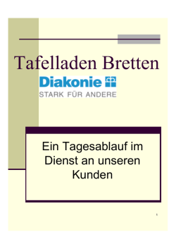 Ein Tag im Tafelladen Bretten