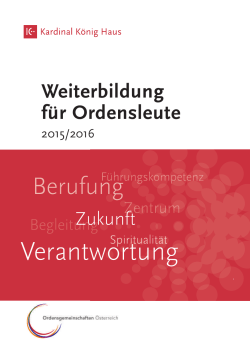 Ordensentwicklung-Jahresprogramm 2015/2016
