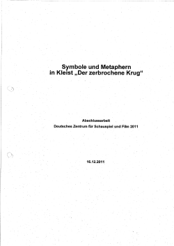 Symbole und Metaphern - Schauspiel